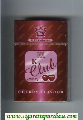 K Club Ideal Sweet Cherry Flavour cigarettes hard box